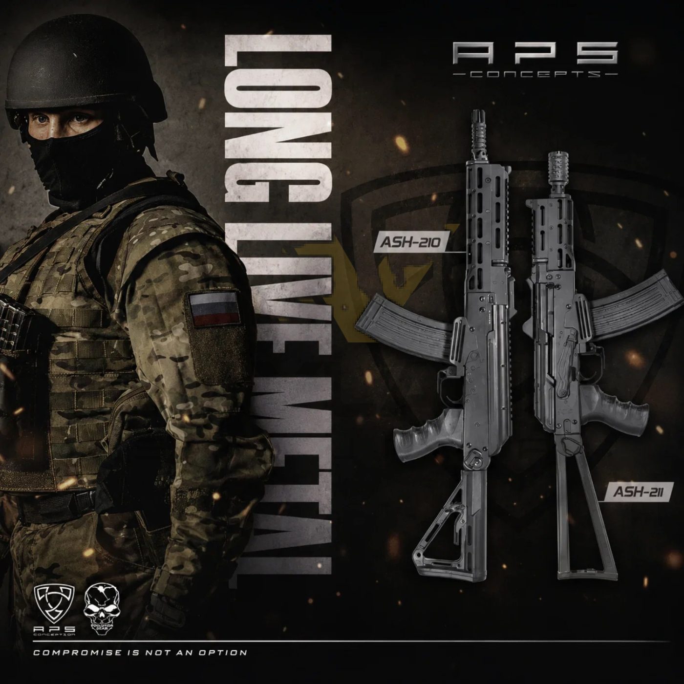 APS Eastern Ghost Patrol Tactical AK EBB Airsoft Tüfek ASK210 ikinci görünüm