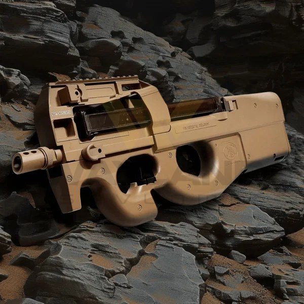 CYBERGUN FN P90® TAN Full Size Metal Gearbox Airsoft AEG Tüfek görseli 10