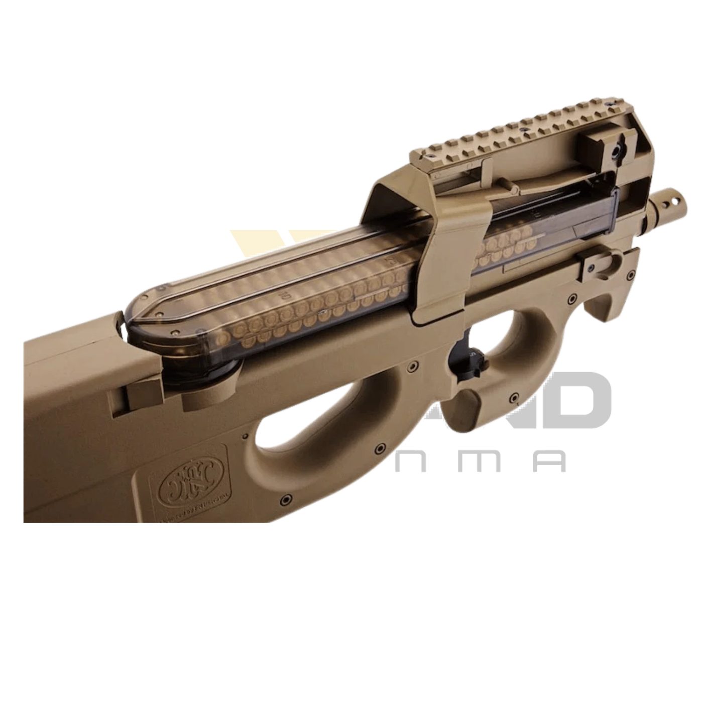 CYBERGUN FN P90® TAN Full Size Metal Gearbox Airsoft AEG Tüfek görseli 7