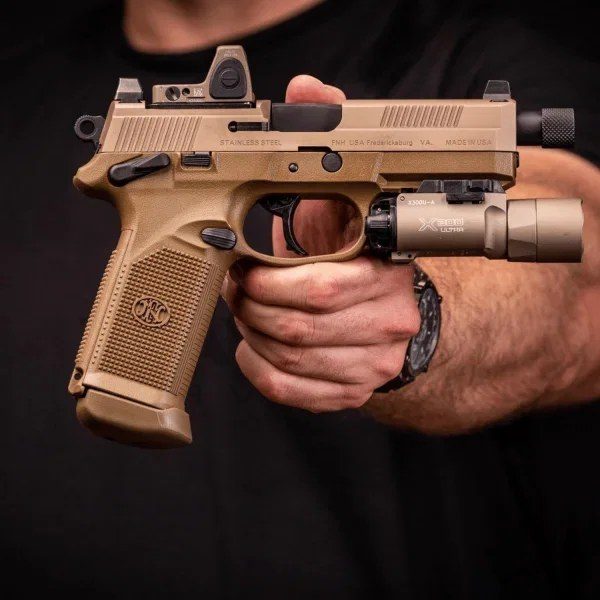 Cybergun VFC FNX-45 Tactical GBB Airsoft Tabanca Tan - CB3-FNX-TN01 görseli 9