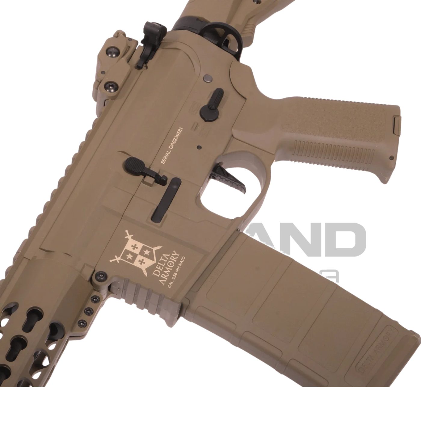 Delta Armory Airsoft Rifle AR15 KeyMod 10'' Charlie EAGLE Tüfek FULL TAN ikinci görünüm
