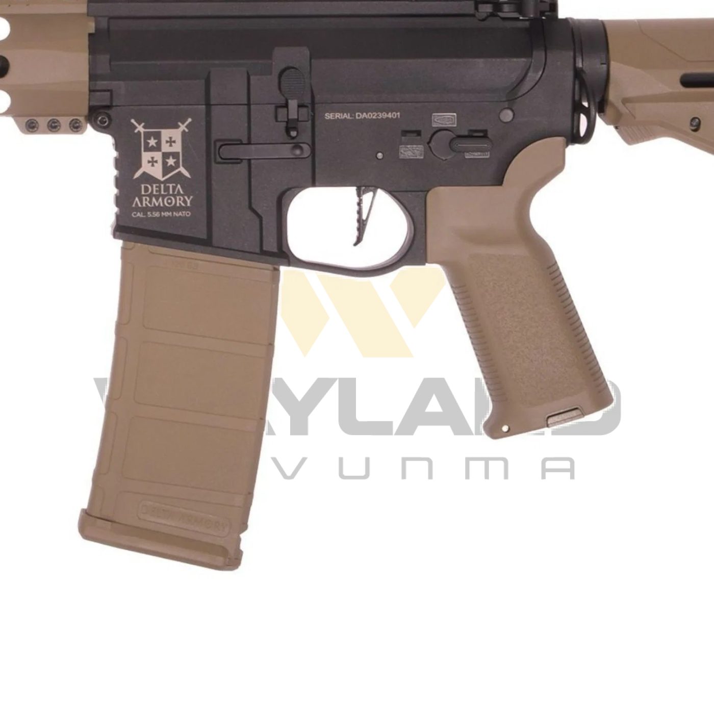Delta Armory Airsoft Rifle AR15 KeyMod 10'' Charlie EAGLE Tüfek Half Tan ikinci görünüm