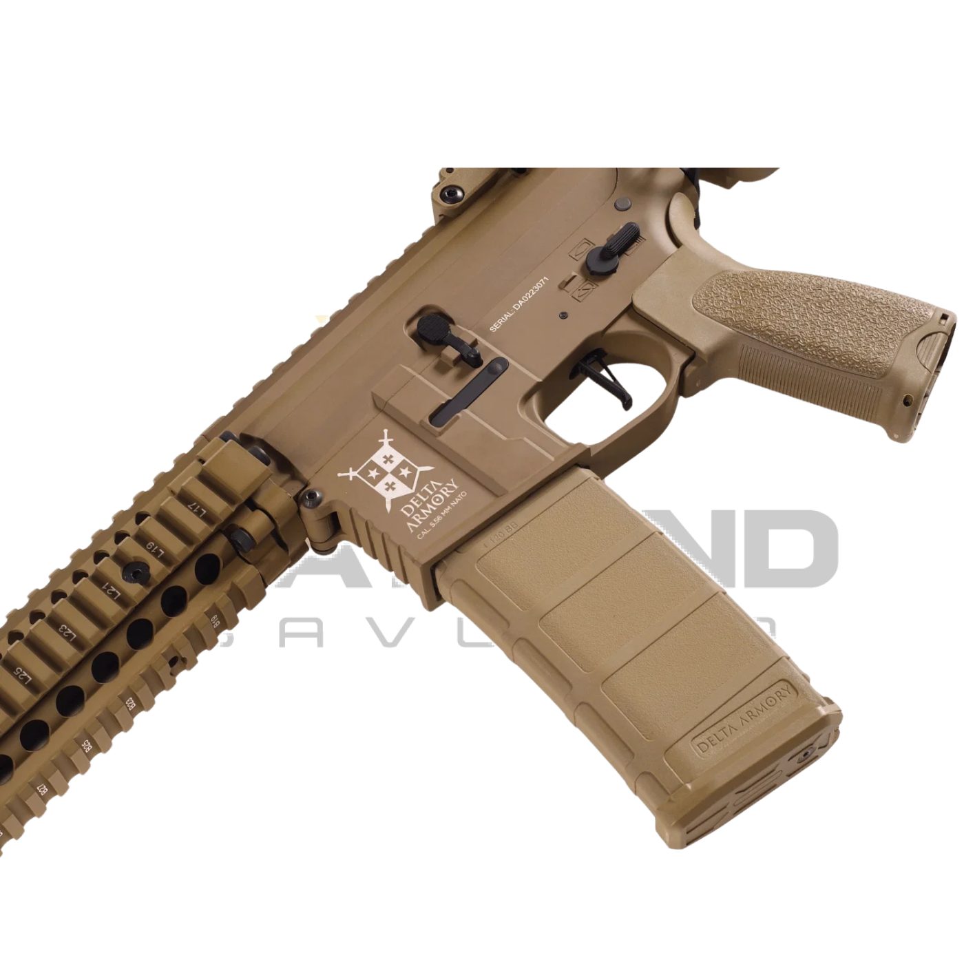 Delta Armory AR15 MK18 Alpha Full Metal FULL TAN Airsoft Tüfek DA-A07-FT görseli 3