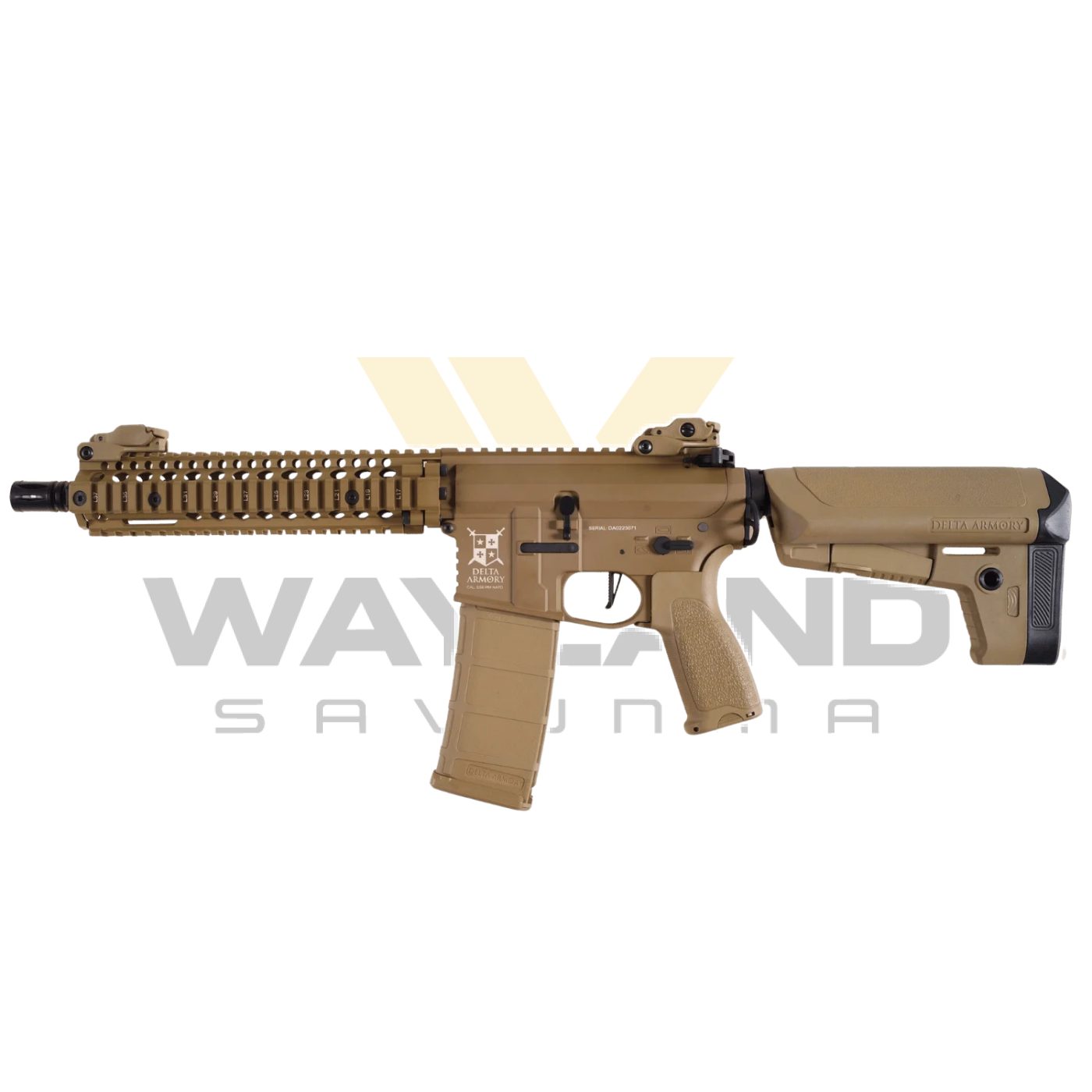 Delta Armory AR15 MK18 Alpha Full Metal FULL TAN Airsoft Tüfek DA-A07-FT görseli 5