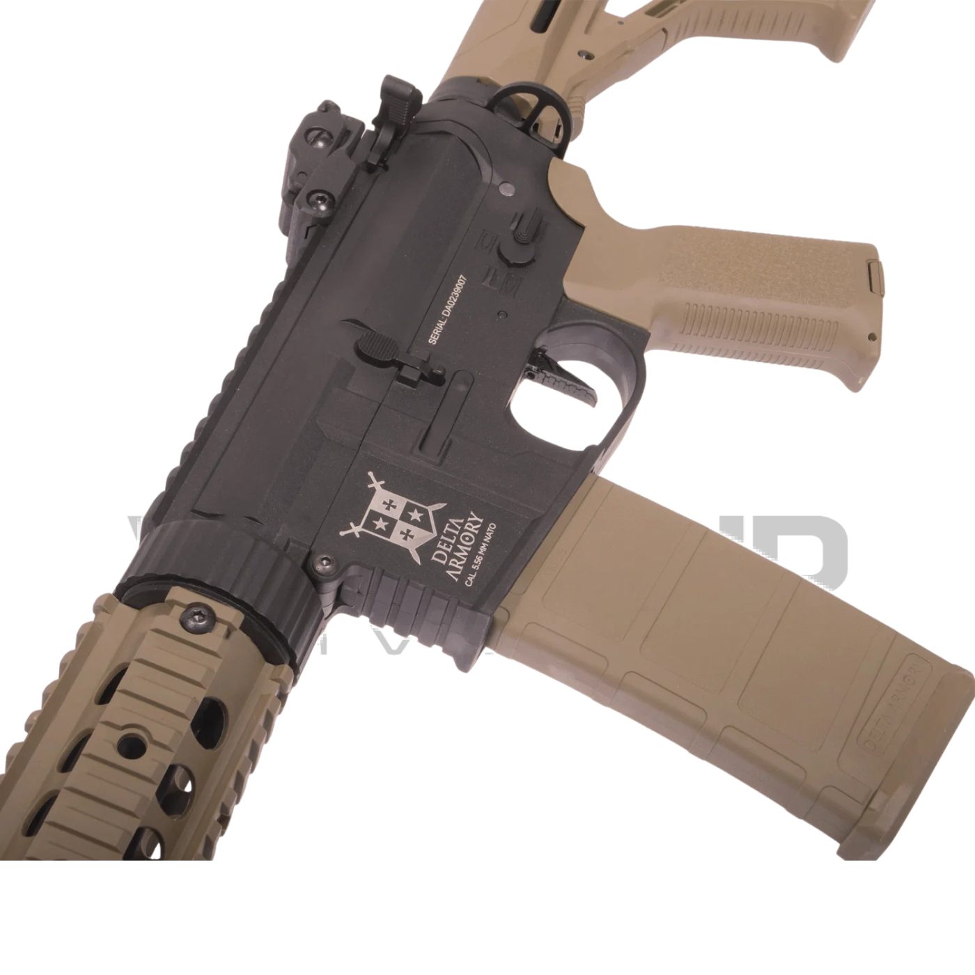Delta Armory AR15 SilentOps 7'' Charlie EAGLE TAN Siyah AEG Airsoft Tüfek görseli 5
