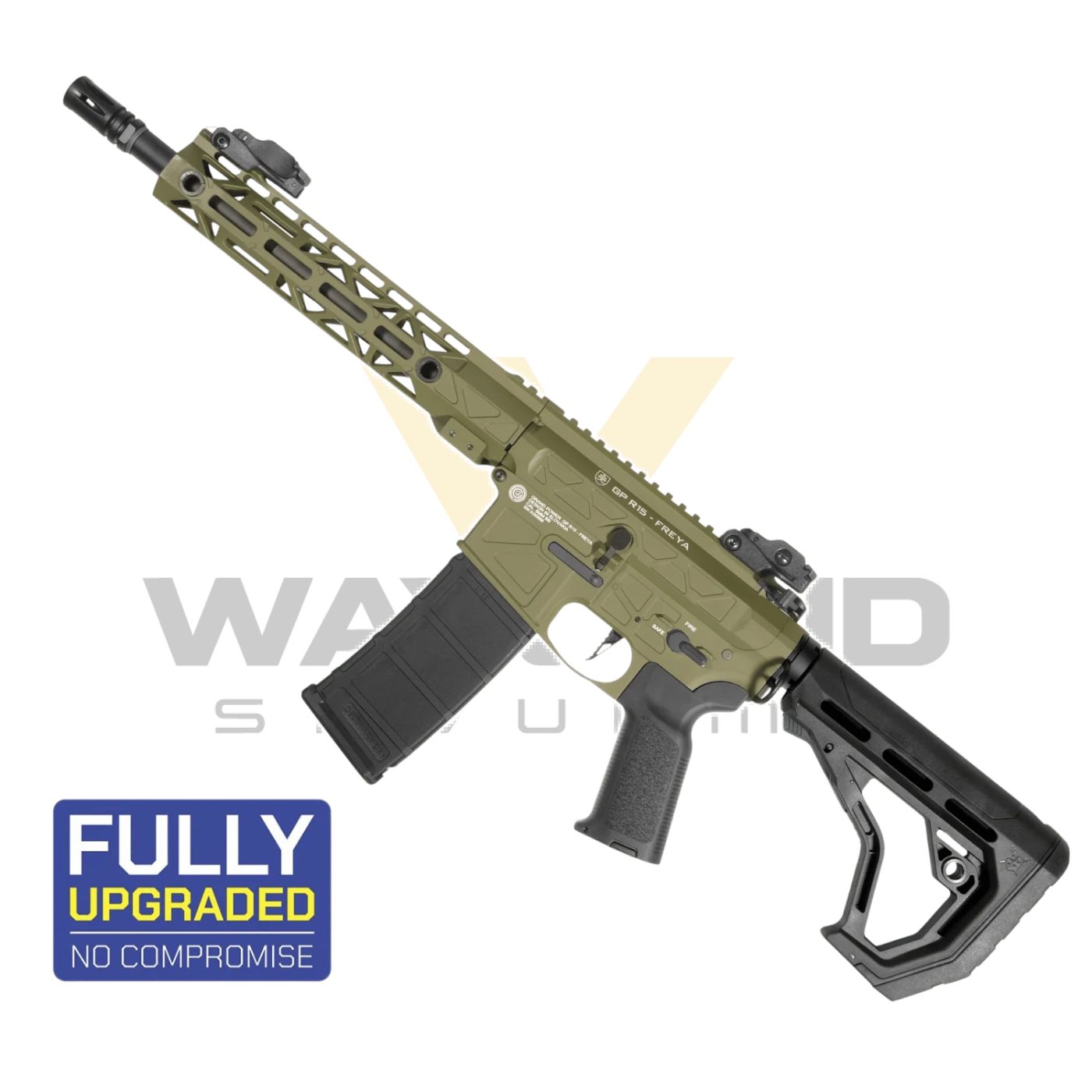 Delta Armory FREYA R15 M-LOK 10'' Gen.2 HAKİ Airsoft Tüfek (FULL CNC+ETU)
