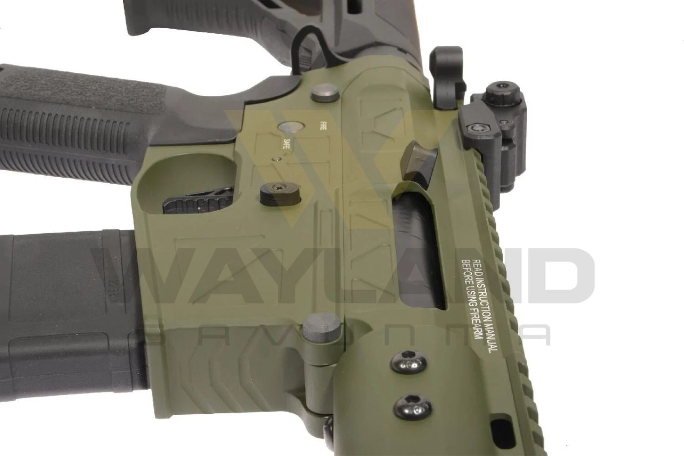 Delta Armory FREYA R15 SKELETON 13'' FULL METAL OLIVE AEG Airsoft Tüfek görseli 7