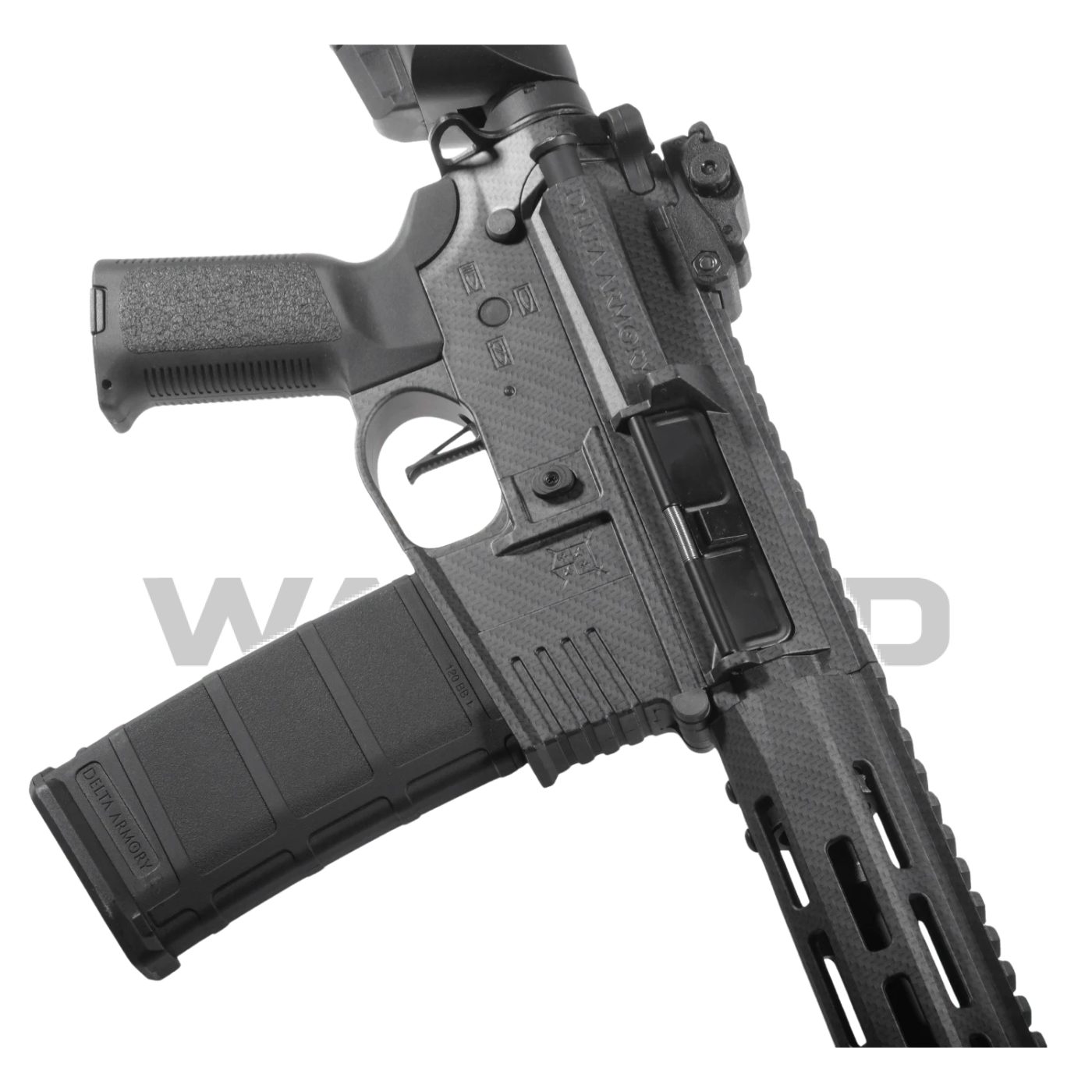 Delta Armory M4 AR15 M-LOK SilentOps 10'' Charlie CARBON Airsoft Tüfek SET görseli 4