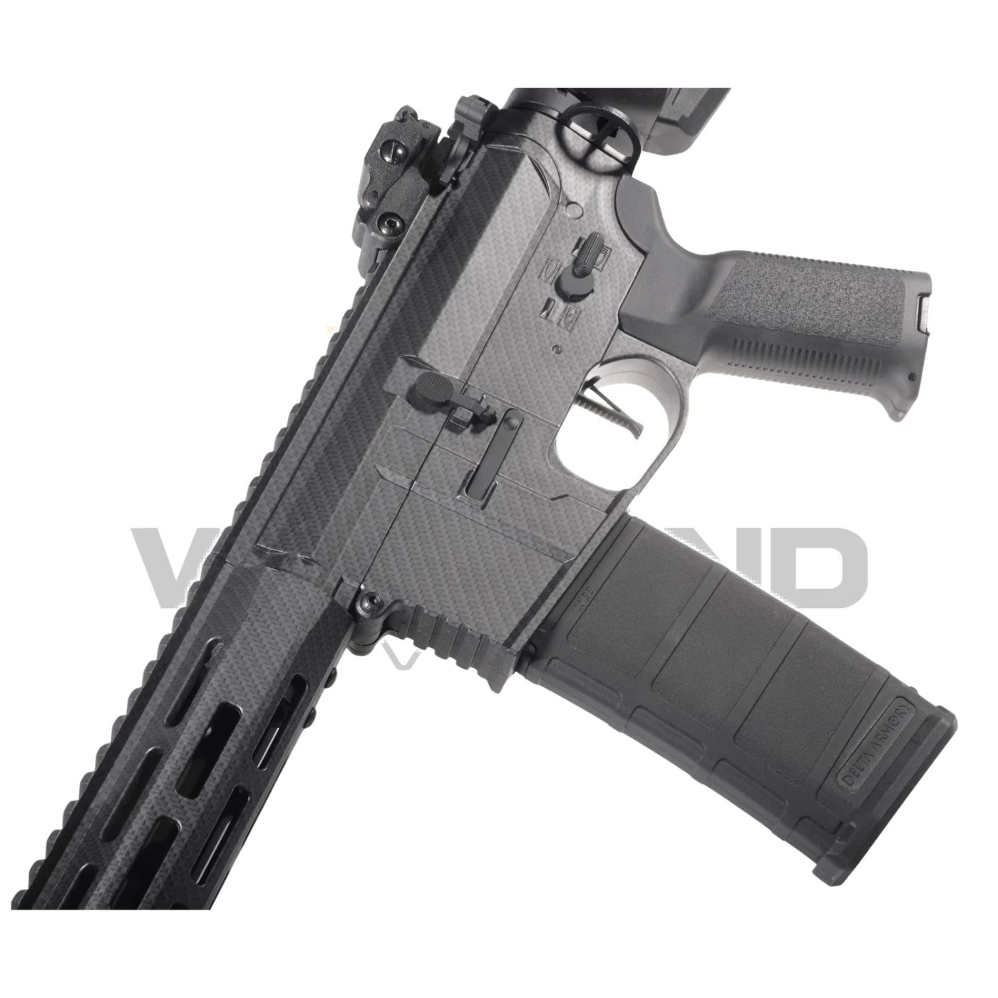Delta Armory M4 AR15 M-LOK SilentOps 10'' Charlie CARBON Airsoft Tüfek SET görseli 3