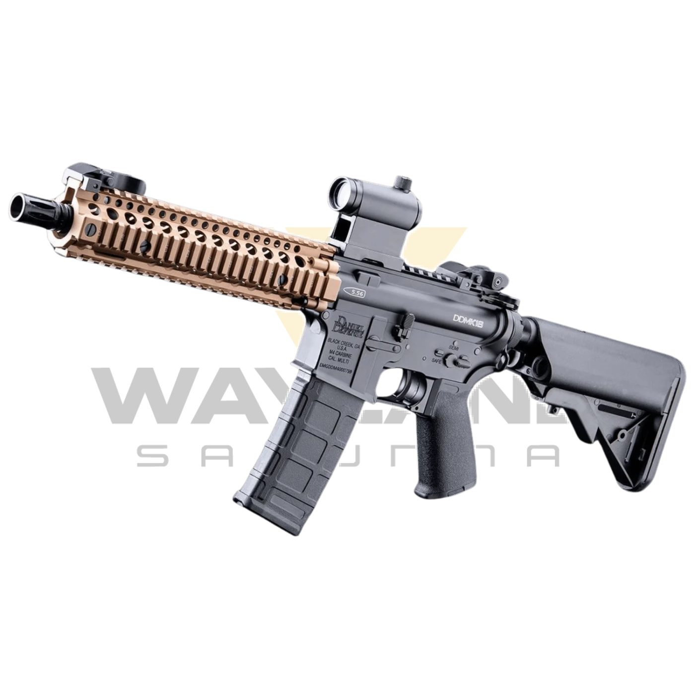 EMG CYMA Daniel Defense Lisanslı DDMK18 Black & Dark Earth Platinum QBS AEG Airsoft Tüfek