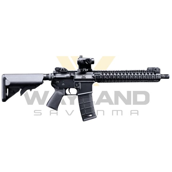EMG Daniel Defense Lisanslı DDM4A1 Block II 12'' SIYAH Airsoft Tüfek Platinum QBS 400FPS görseli 9