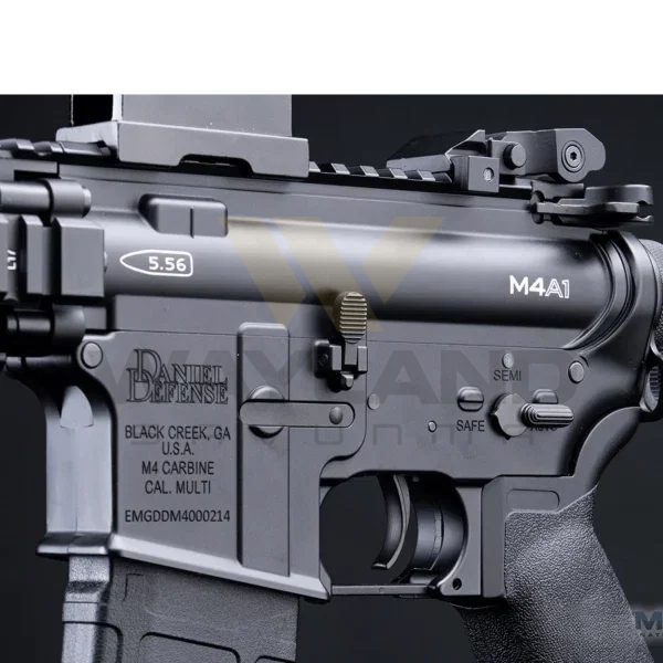 EMG Daniel Defense Lisanslı DDM4A1 Block II 12'' SIYAH Airsoft Tüfek Platinum QBS 400FPS görseli 10