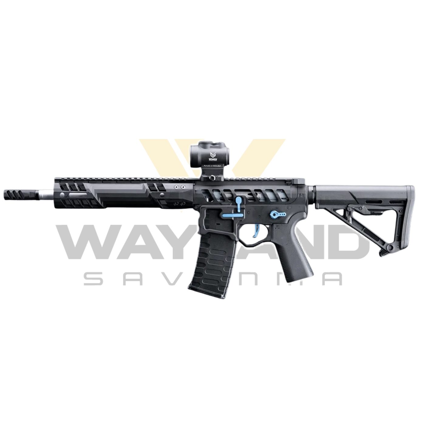 EMG F1 UDR-15 SIYAH/MAVI Skeletonized AR-15 eSilverEdge C7M M-LOK Handguard Airsoft AEG Tüfek (EMG-SC-BBL-3) ikinci görünüm
