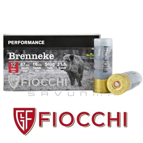 Fiocchi Brenneke Keçe Tapa Tek Kurşun 12 Kalibre Av Fişeği