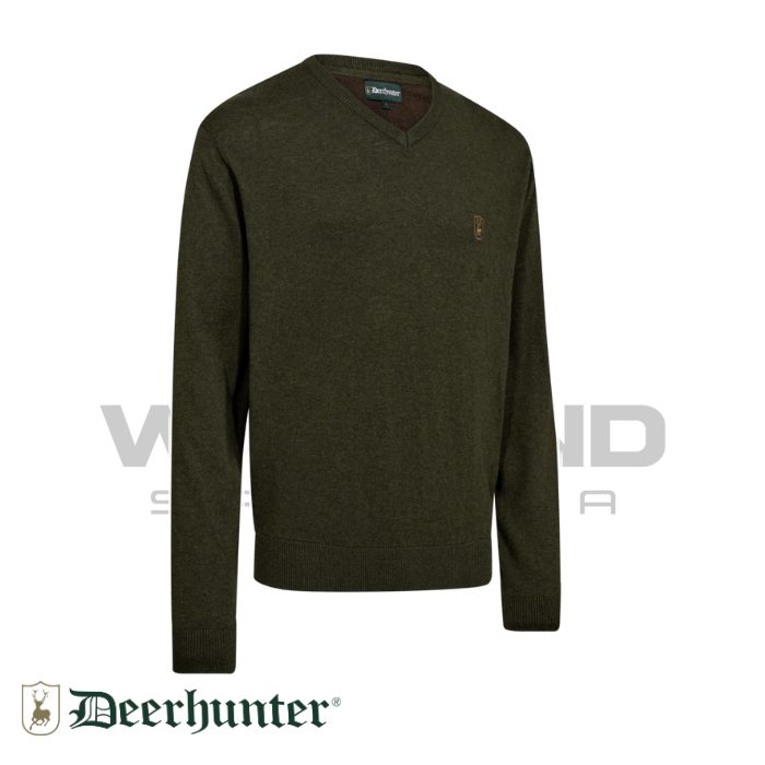 DEERHUNTER Harrington V Yaka Yeşil Kazak XL
