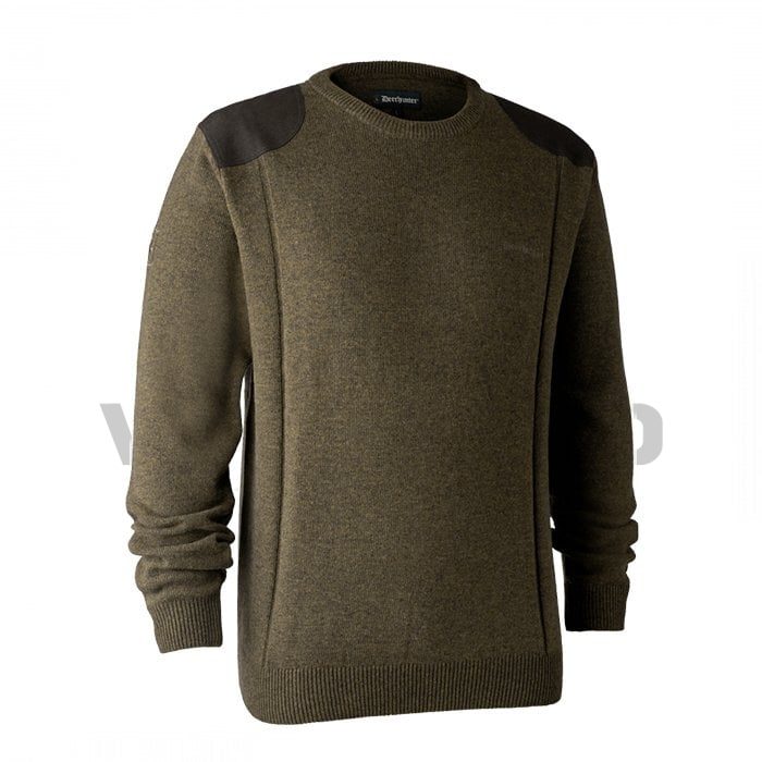 DEERHUNTER Sheffield Knit Yeşil Kazak 2XL ikinci görünüm