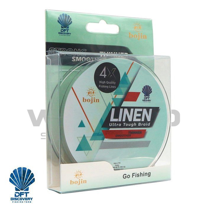 DFT Bojin 4X Linen İp Misina 0.04 mm 150 m Yeşil