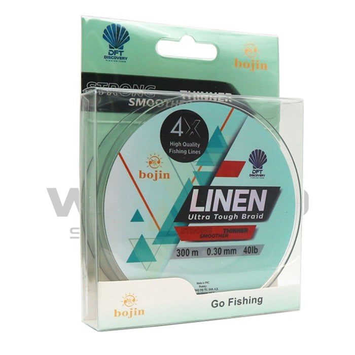 DFT Bojin 4X Linen İp Misina 0.30 mm 300 m Yeşil ikinci görünüm