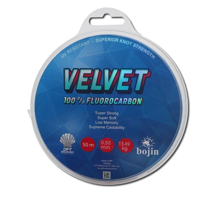DFT Bojin Velvet Fluorocarbon 50 m 0.50 mm Misina ikinci görünüm