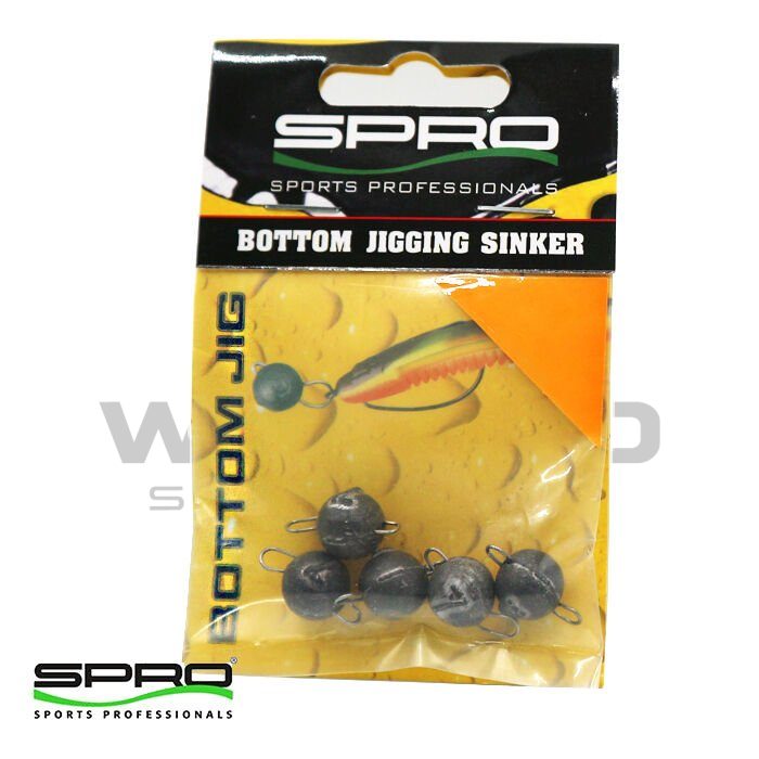 SPRO Rigged Bottom Jig Siyah 7G #5
