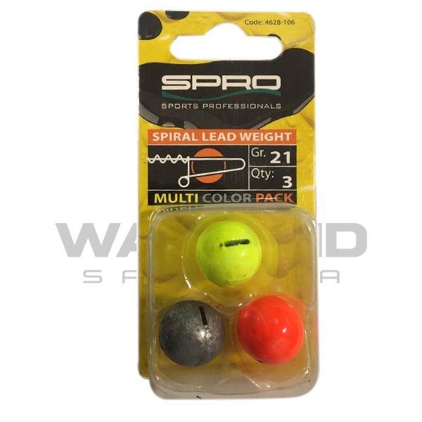 T.D. SPRO Spiral Weight Sasi Kurşunu 21GR Assorti1/3 görseli 3