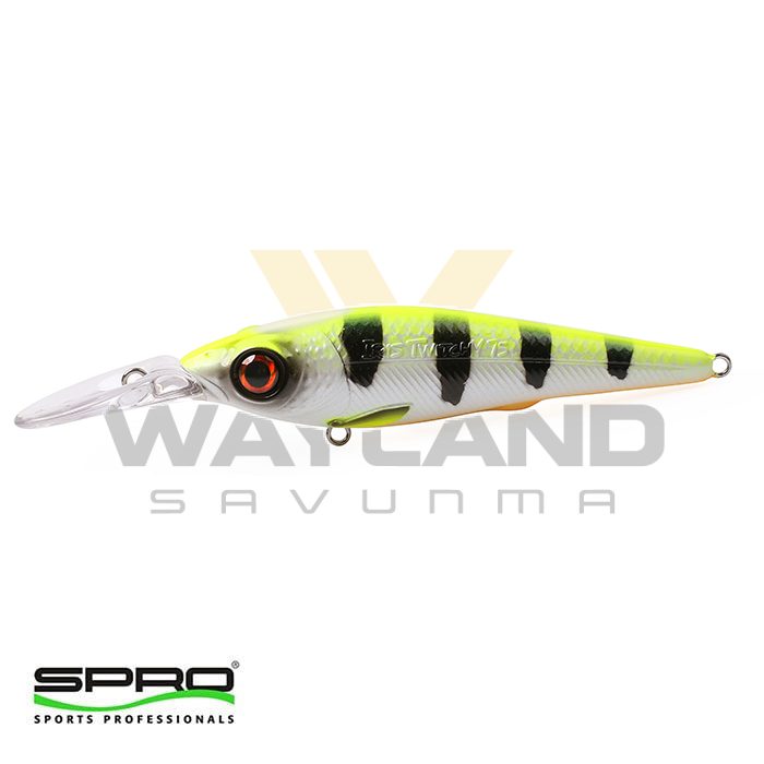 SPRO Iris Twitchy HL Hot Perch 7,5CM 8,5G Sert Yem