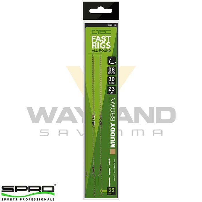 SPRO Fast Rigs Muddy Hazır İğne Takımı #06
