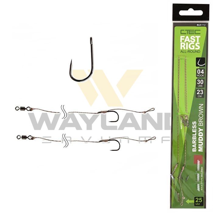 T.SPRO Fast Rigs MuddyBarbless Hazır İğne Takımı #08 görseli 2