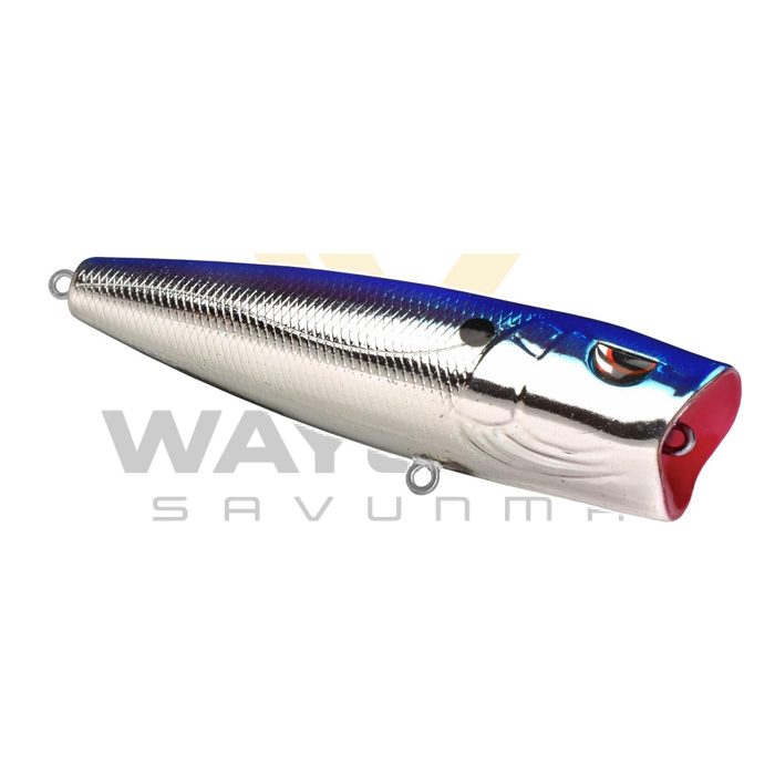 SPRO E POP 80 Chrome Blue Sert Balık Yemi görseli 2