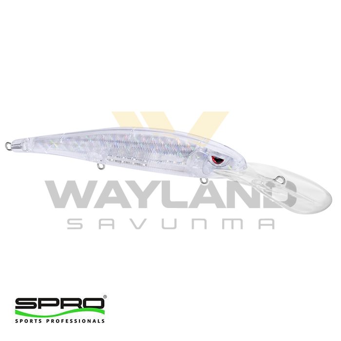 SPRO Madeye Minnow 120 Clear Flash H. Sert Yem