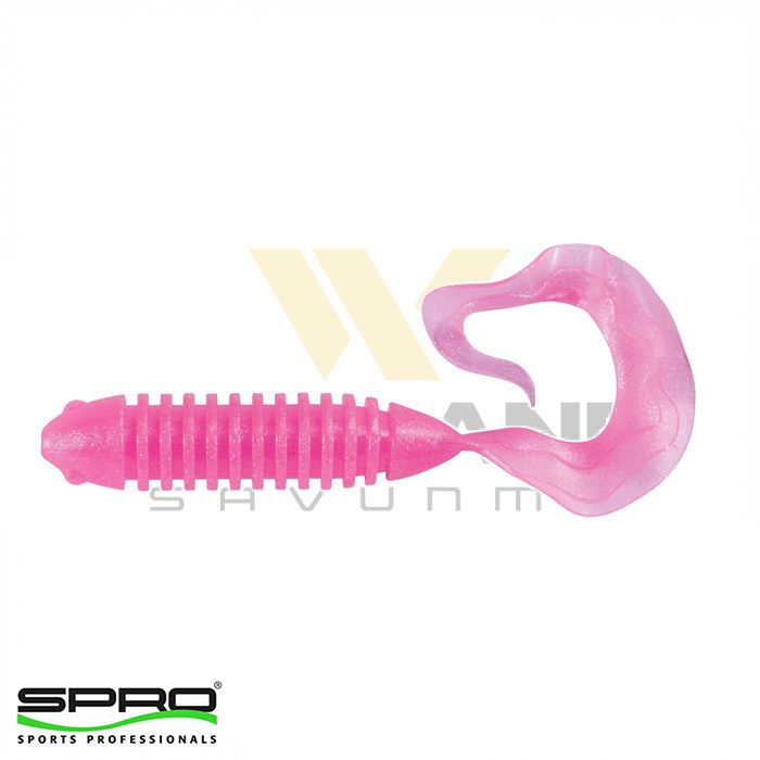 SPRO Wave Tail Grub 3" Pearl Pink Balık Yemi