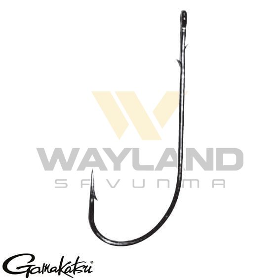 GAMAKATSU Worm 36 Siyah No:6 Olta İğnesi 1/6
