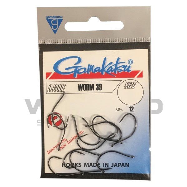 GAMAKATSU Worm 39 Siyah No:3 Olta İğnesi 1/12 görseli 3