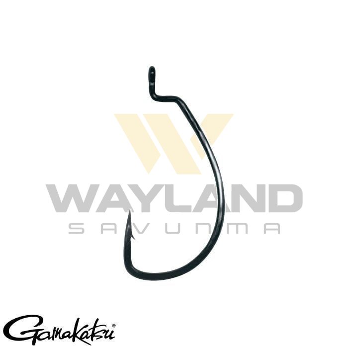 GAMAKATSU Worm Offset Ewg Sl #2/0 Siyah 1/6