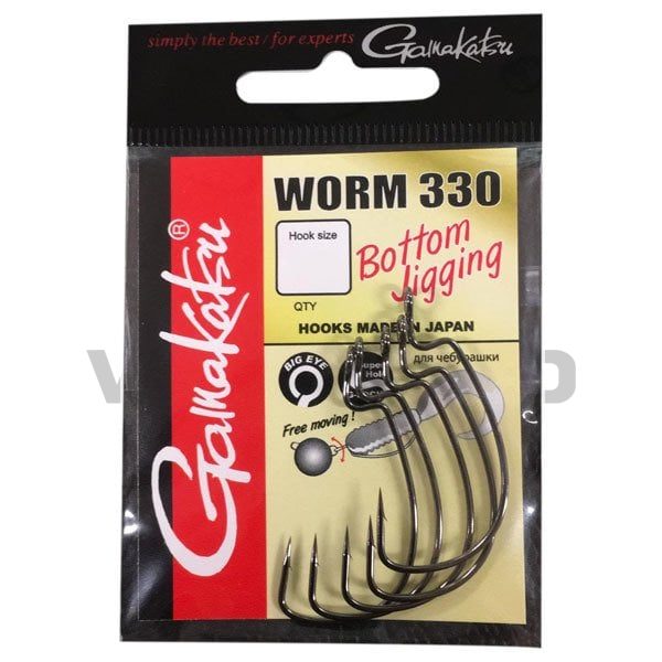 GAMAKATSU Worm 330 Bottom Jigging #5/0 Olta İğnesi görseli 2