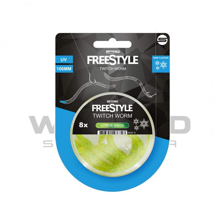 SPRO Freestyle Twitch Kurtçuk Citrus Disco Balık Yemi görseli 3