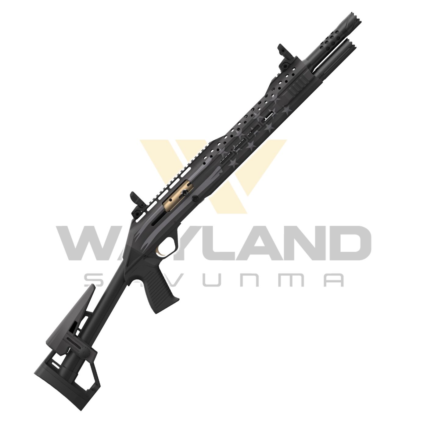 Serengeti SR 22 Gri Yıldızlı Şarjörlü Av Tüfeği CP-408