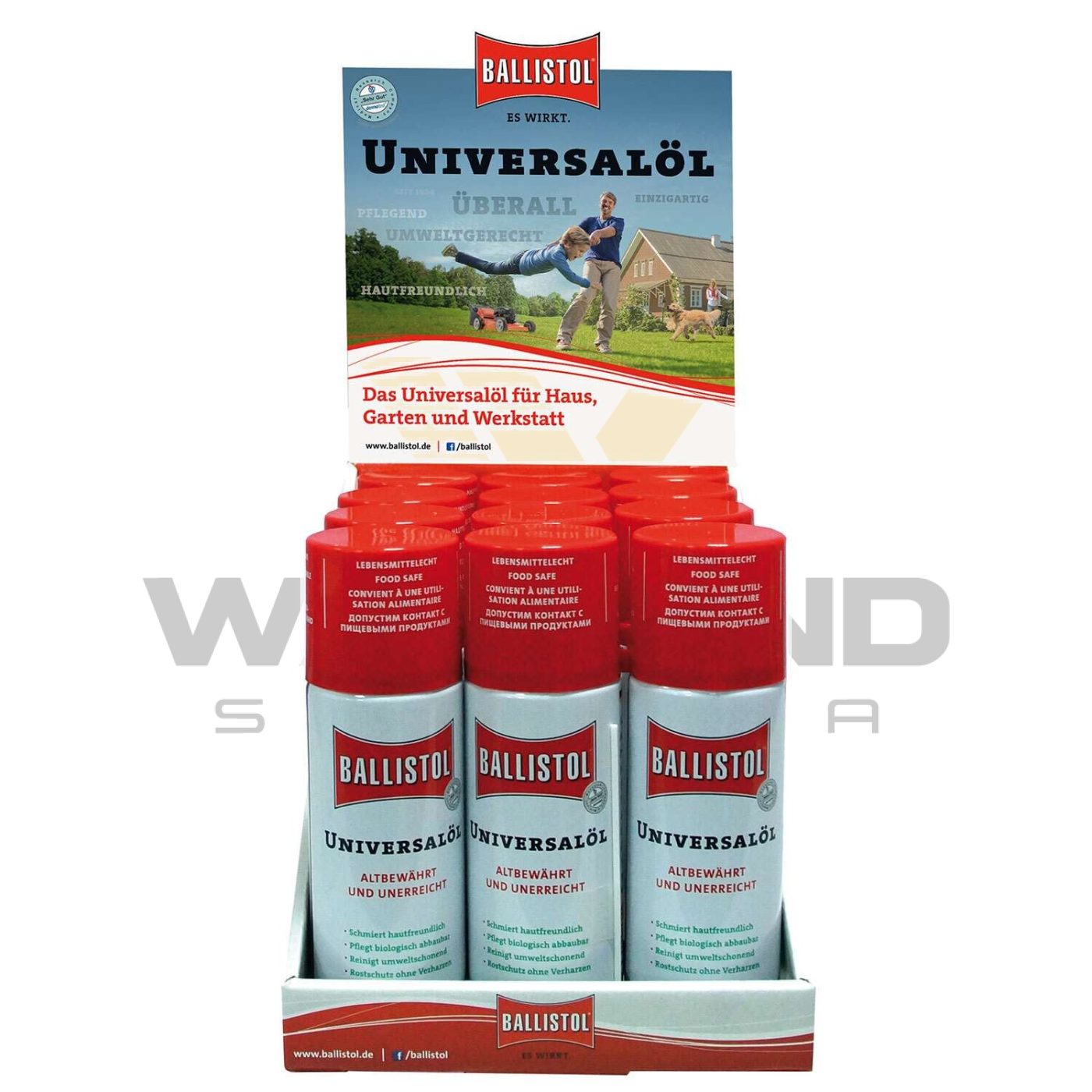 Ballistol Universal Sprey Yağ 200 ml x 12 Adet Masaüstü Set